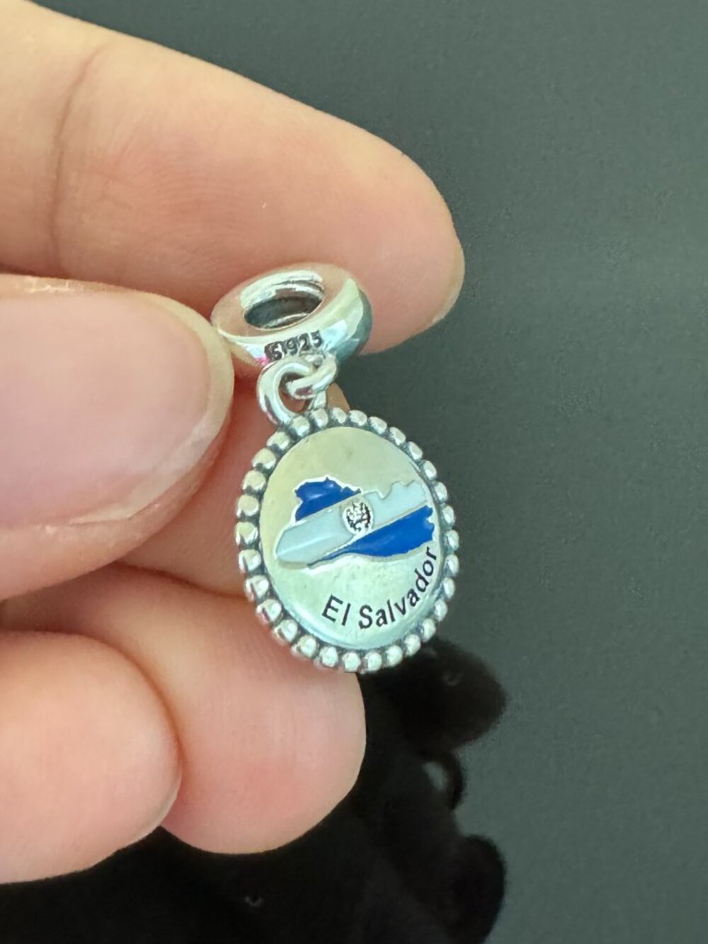 Pandora  El Salvador Flag  Exclusive Charm